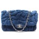 NEUF SAC A MAIN CHANEL TIMELESS BANDOULIERE FOURRURE ORYLAG BLEU HAND BAG 10500€