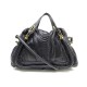 SERVICE NETTOYAGE : SAC A MAIN CHLOE PARATY CUIR PYTHON GM NOIR 