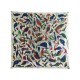 NEUF FOULARD HERMES LE BAL DES OISEAUX CARRE 90 EN SOIE CREME SILK SCARF 360€