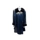 MANTEAU YVES SAINT LAURENT 44 L LONG EN CUIR & FOURRURE DE VISON NOIR FUR COAT