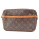 VINTAGE SAC A MAIN LOUIS VUITTON COMPIEGNE 23 POCHETTE TOILE MONOGRAM BAG 700