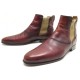 CHAUSSURES BOTTINES BERLUTI 1767 9 43 EN CUIR PATINE ROUGE LEATHER BOOTS 1680€