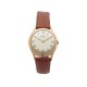 VINTAGE MONTRE BREITLING EN ACIER ET PLAQUE OR BRACELET CUIR MARRON STEEL WATCH