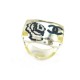 BAGUE CHANEL CAMELIA LOGO CC T 54 EN PLEXIGLAS TRANSPARENT PLASTIC RING 420€