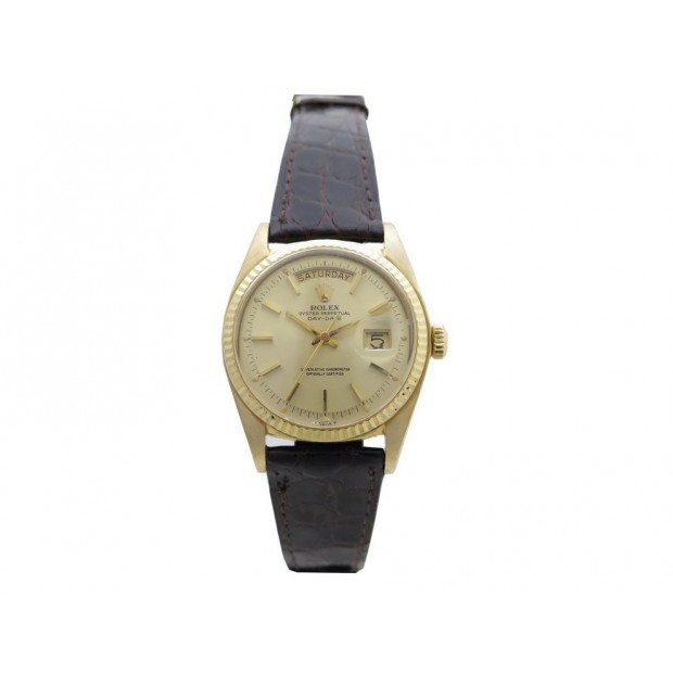 VINTAGE MONTRE ROLEX 1803 AUTOMATIQUE 34 CM EN OR JAUNE 18K GOLD WATCH 21650