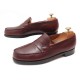 CHAUSSURES JM WESTON 180 7D 41 MOCASSINS EN CUIR BORDEAUX LOAFERS SHOES 590