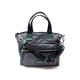 NEUF SAC A MAIN MARC JACOBS BABY BAG M0008297-074 NYLON GRIS & CUIR VERT HANDBAG