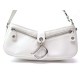 SAC A MAIN CHRISTIAN DIOR PORTE EPAULE EN CUIR GRAINE BLANC LEATHER HANDBAG 860€