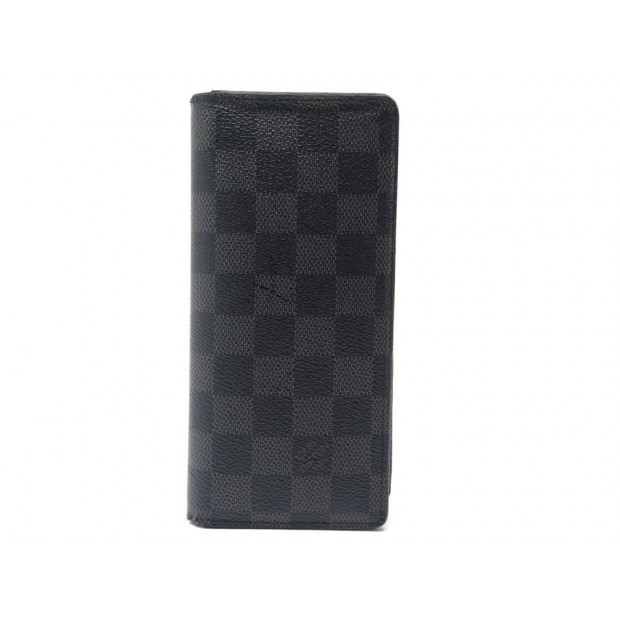 PORTEFEUILLE LOUIS VUITTON BRAZZA EN TOILE DAMIER GRAPHITE PORTE MONNAIE 420€