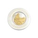 ASSIETTE COMMEMORATIVE THOMAS JEFFERSON EN ARGENT & OR 24K 1973 