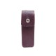 NEUF ETUI A CHEWING GUM ROUGE A LEVRES HERMES CUIR BORDEAUX LIPSTICK CASE 210€