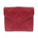 PORTE MONNAIE CHANEL TIMELESS LOGO CC EN CUIR ROUGE RED LEATHER WALLET