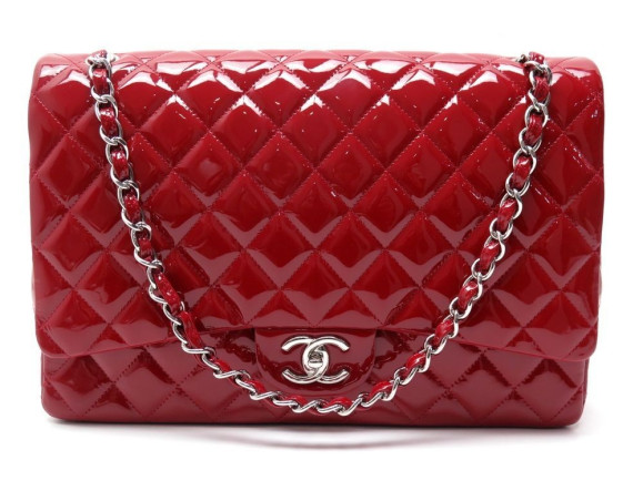 sac a main chanel timeless maxi jumbo cuir verni