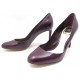 NEUF CHAUSSURES CHRISTIAN DIOR ESCARPINS 38 EN CUIR VIOLET LEATHER PUMP 580€