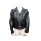 NEUF BLOUSON PERFECTO 44 US 52 FR HOMME VESTE EN CUIR NOIR LEATHER JACKET 425€