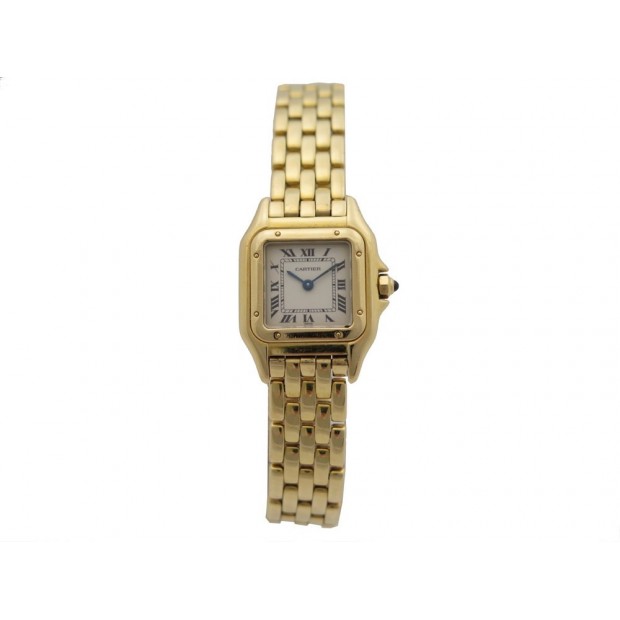 MONTRE CARTIER PANTHERE PM QUARTZ OR JAUNE 18K 5 RANGS 21 MM GOLD WATCH 19200