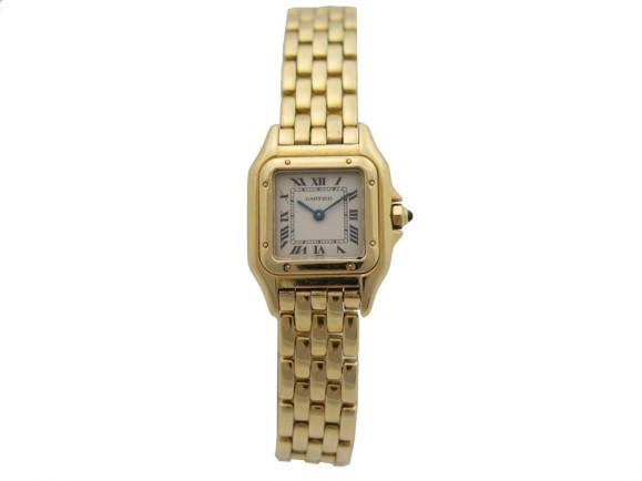 montre cartier panthere pm 21 mm or jaune 18k quartz