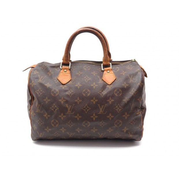 SAC A MAIN LOUIS VUITTON SPEEDY 30 CABAS TOILE MONOGRAM LV HAND BAG PURSE 800