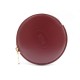 NEUF PORTE MONNAIE CARTIER ROND EN CUIR ROUGE + BOITE RED LEATHER WALLET PURSE