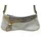 SAC A MAIN POCHETTE PRADA PORTE EPAULE DAIM ET CUIR DE PYTHON GRIS CLUTCH 1500€