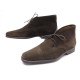 NEUF CHAUSSURES HERMES BOTTINES T41.5 CHUKKA DAIM MARRON SUEDE BROWN SHOES 890