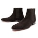 NEUF CHAUSSURES HERMES 42.5 BOTTINES CHELSEA EN DAIM MARRON BOOTS SHOES 890€