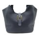 NEUF SAC A MAIN RENOUARD PORTE EPAULE CUIR GRAINE BLEU BLUE LEATHER HANDBAG 369€