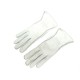 GANTS HERMES TAILLE 8 EN CUIR DE PECARI GRAINE BLANC CASSE LEATHER GLOVES 580€