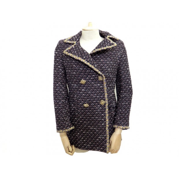 VESTE CHANEL TWEED FEMME NOIRE 34 S 