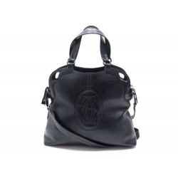 SAC A MAIN CARTIER MARCELLO GM EN CUIR GRAINE NOIR HAND BAG BLACK LEATHER 1920€