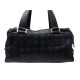 SAC A MAIN CHANEL BOSTON 32 CM EN TOILE LOGO CC NOIR HAND BAG BLACK CANVAS PURSE