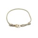 BRACELET DINH VAN SUR CORDON MENOTTES R10 EN OR JAUNE GOLD ECRIN HANDCUFFS 680€