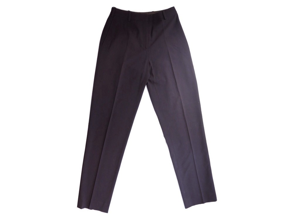 Pantalon Hermes 40 L En Laine Prune Femme Wool Purple