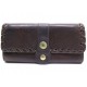 PORTEFEUILLE CHLOE EN CUIR MARRON PORTE MONNAIE CARTES LEATHER WALLET 375€