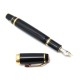 NEUF STYLO PLUME MONTBLANC BOHEME ROUGE RESINE NOIR + ECRIN CARTOUCHES 