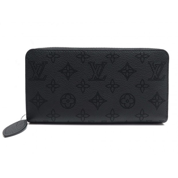 NEUF PORTEFEUILLE LOUIS VUITTON ZIPPY CUIR MONOGRAM MAHINA NOIR WALLET 885€