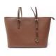 NEUF SAC A MAIN MICHAEL KORS JET SET TRAVEL 30S4STVT2L MM CUIR MARRON PURSE 325€