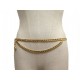 CEINTURE CHANEL CHAINE MEDAILLON EN METAL DORE T 60 A 80 CM GOLDEN BELT 1200€