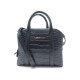 NEUF SAC A MAIN L DE LANCEL CUIR FACON CROCO BLEU PETROLE 