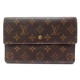 PORTEFEUILLE LOUIS VUITTON SARAH 19CM EN TOILE MONOGRAM LV MARRON WALLET 475