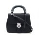 NEUF SAC A MAIN BURBERRY DK88 M CUIR NOIR ATTRIBUTS ARGENTE BLACK PURSE 1995€