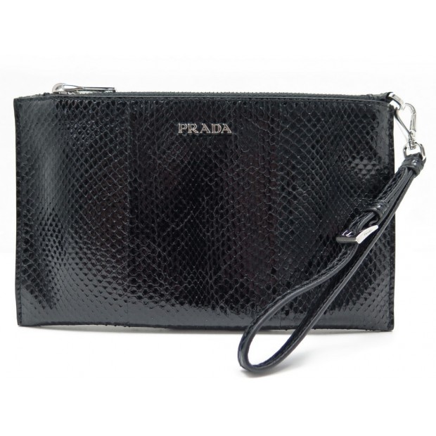 NEUF POCHETTE A MAIN PRADA PYTHON 