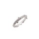 NEUF BAGUE MAUBOUSSIN LA PASSION EST UN VOLCAN EN OR BLANC & DIAMANTS RING 695