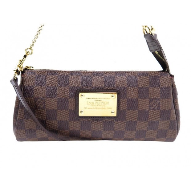 SAC A MAIN LOUIS VUITTON TOILE DAMIER EBENE POCHETTE BANDOULIERE HAND BAG 675€