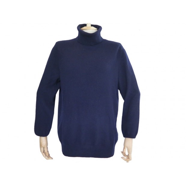 PULL ERIC BOMPARD COL ROULE 48 M EN CACHEMIRE BLEU MARINE CASHMERE SWEATER 290€