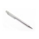 NEUF STYLO BILLE MUST II DE CARTIER TRINITY GODRON PLAQUE ARGENT BALLPOINT 320