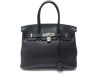sac a main hermes birkin 30 en cuir togo noir argent
