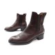 CHAUSSURES BOTTINES TOD'S 38.5 IT 39.5 FR CUIR MARRON BOOTS ELASTIQUE SHOES 598€