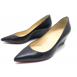 CHAUSSURES CHRISTIAN LOUBOUTIN PIPINA CUIR NOIR 36.5 