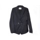 VESTE YVES SAINT LAURENT 216064 38 M EN LAINE GRIS A RAYURES WOOL JACKET 1990€